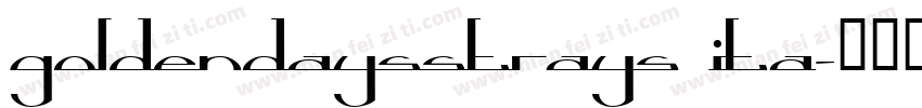 GoldenDaysStrays Ita字体转换